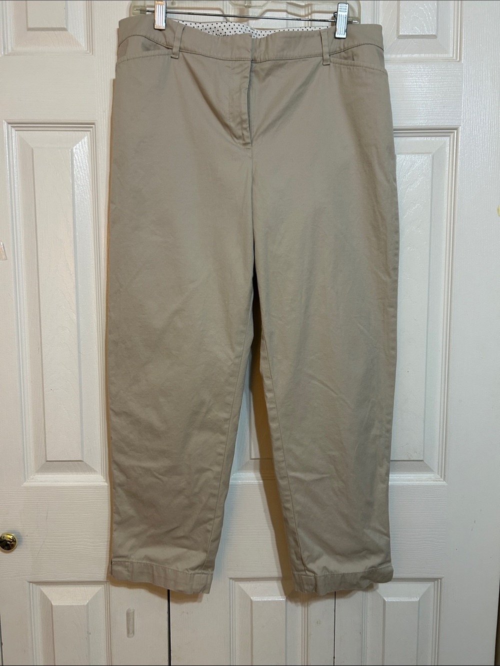 Talbots Beige Perfect Crop Pants